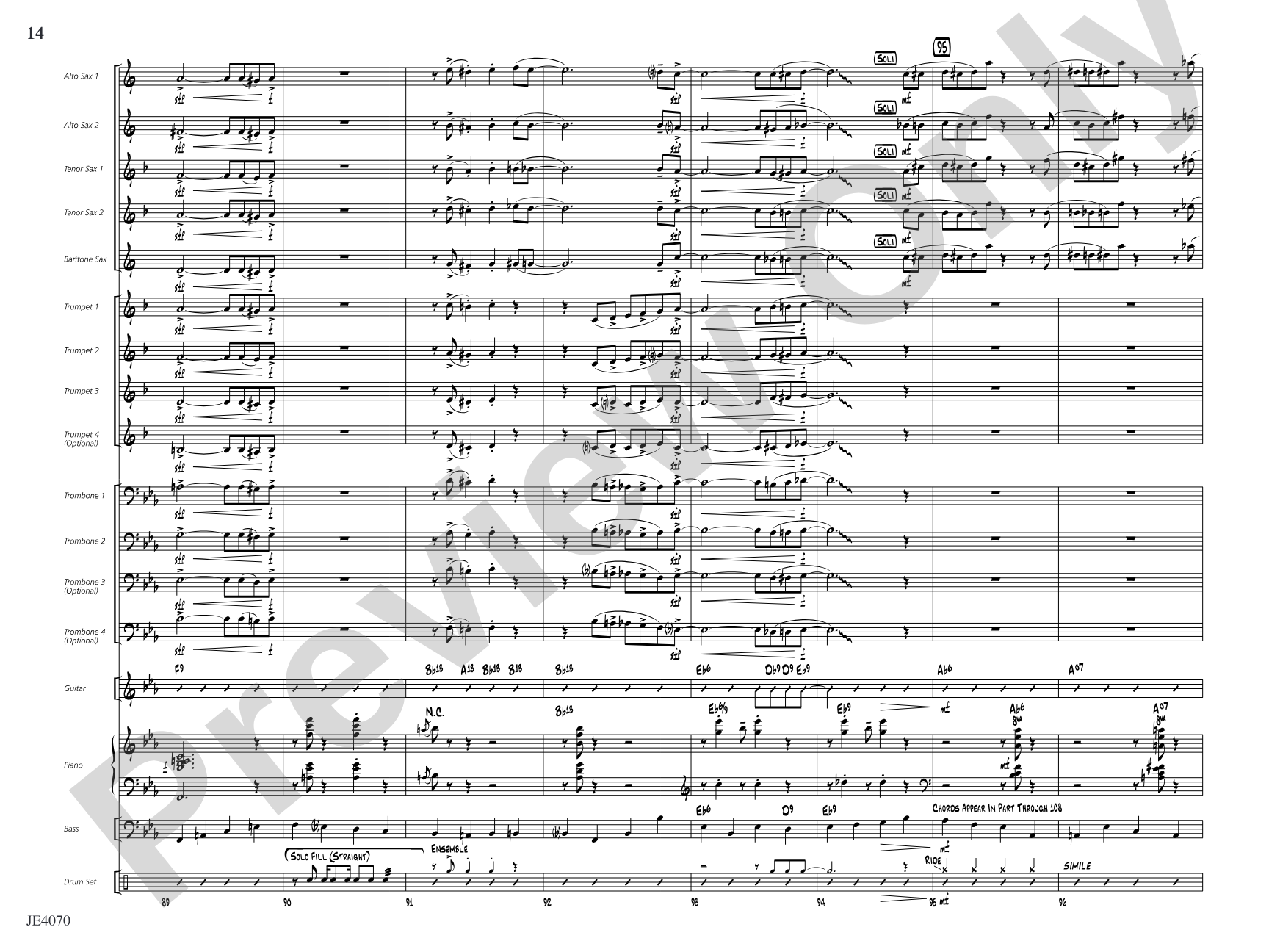 Fulvio's at Eight: Jazz Ensemble Conductor Score & Parts