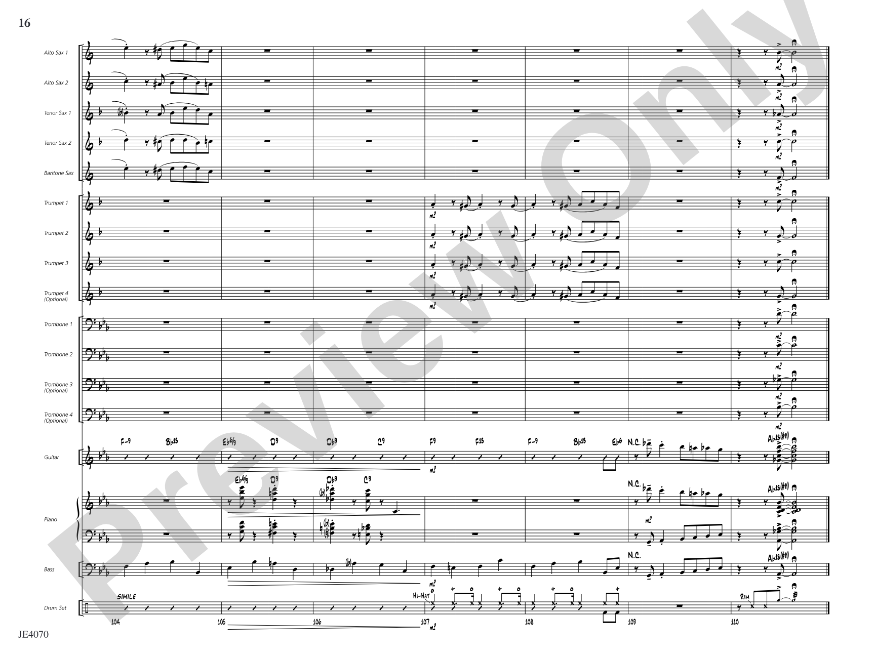 Fulvio's at Eight: Jazz Ensemble Conductor Score & Parts