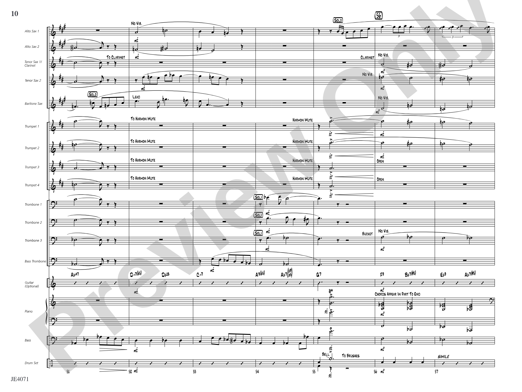 A Ballad for the Duke: Jazz Ensemble Conductor Score & Parts