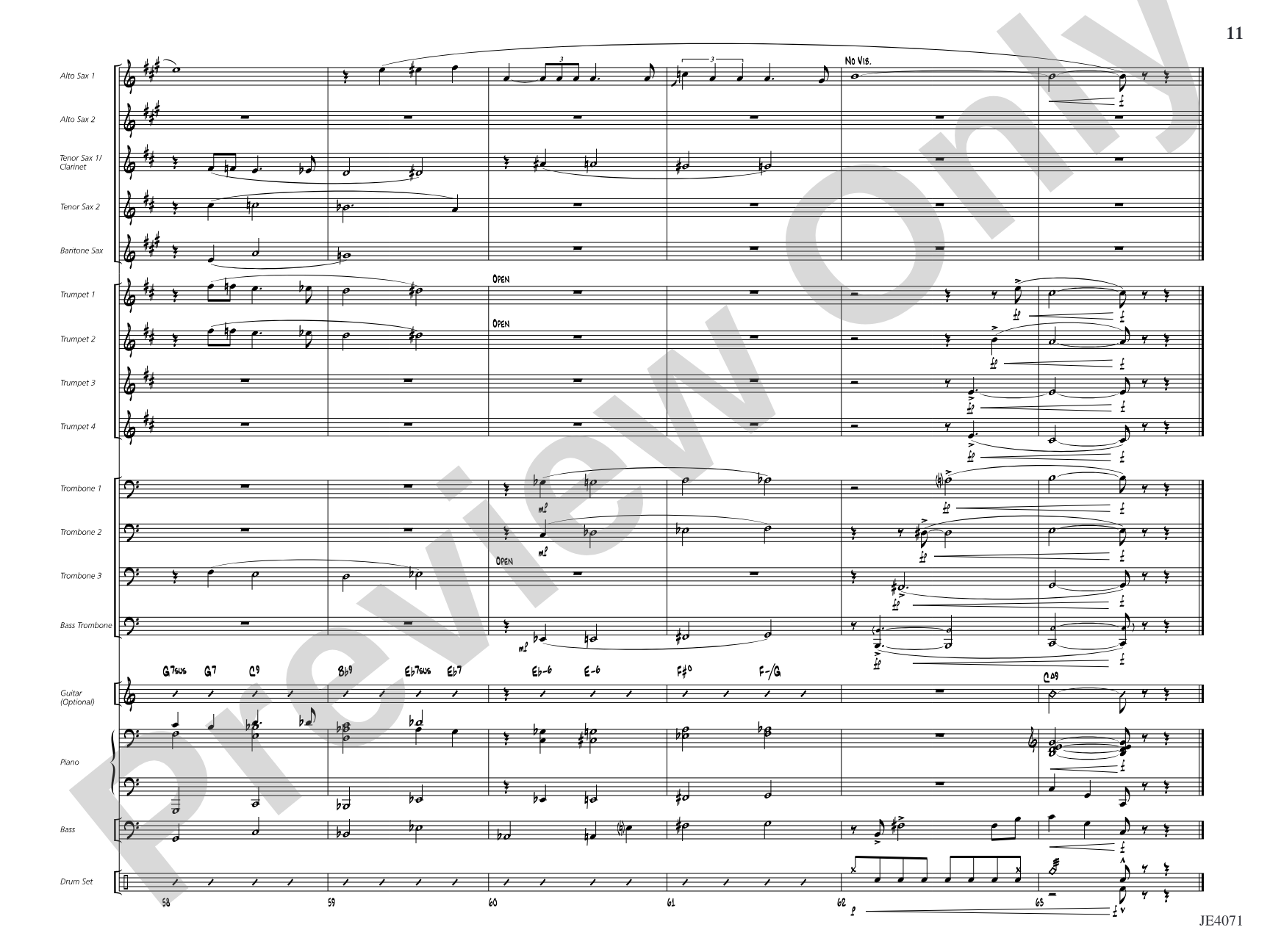 A Ballad for the Duke: Jazz Ensemble Conductor Score & Parts