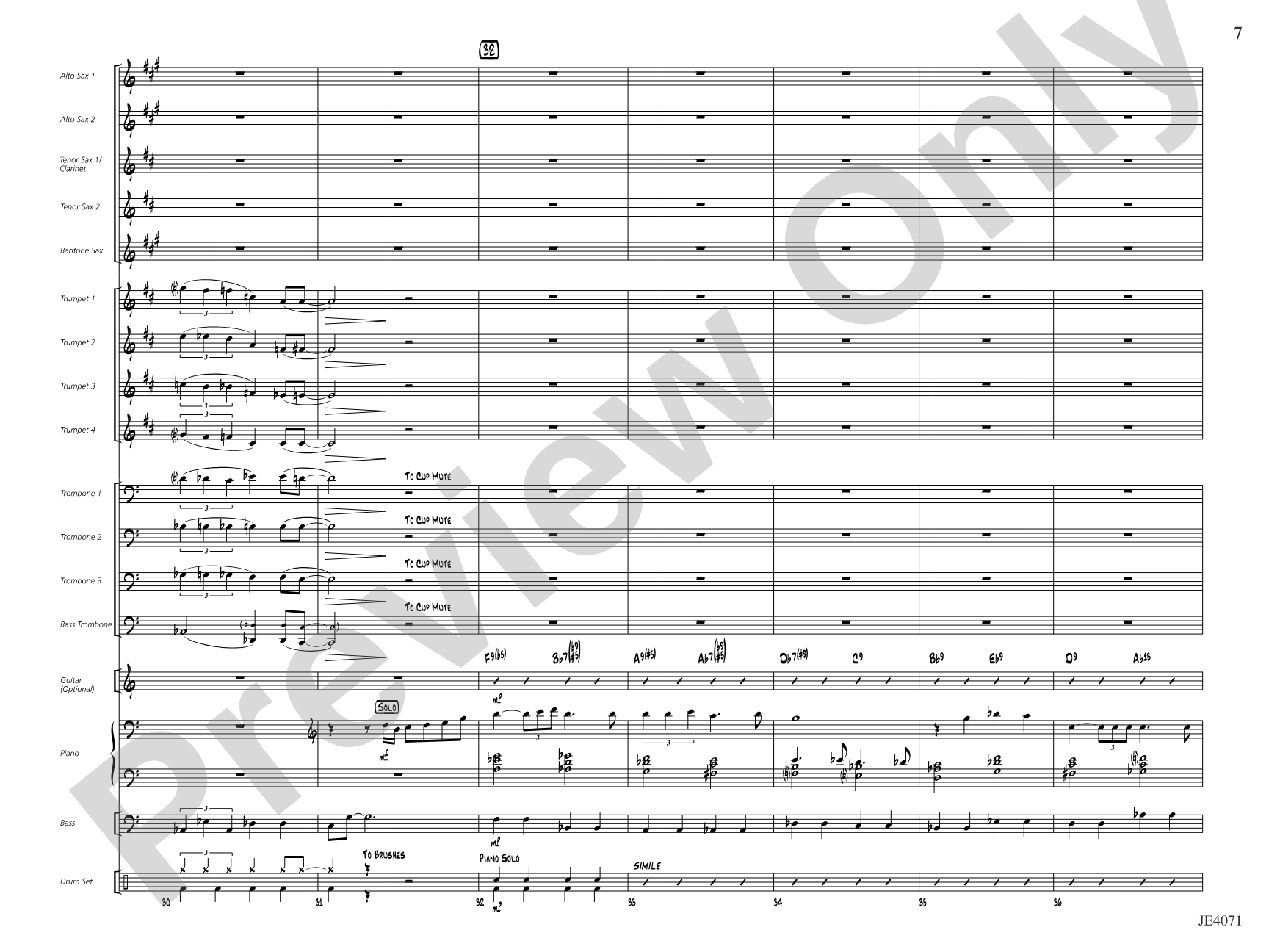 A Ballad for the Duke: Jazz Ensemble Conductor Score & Parts