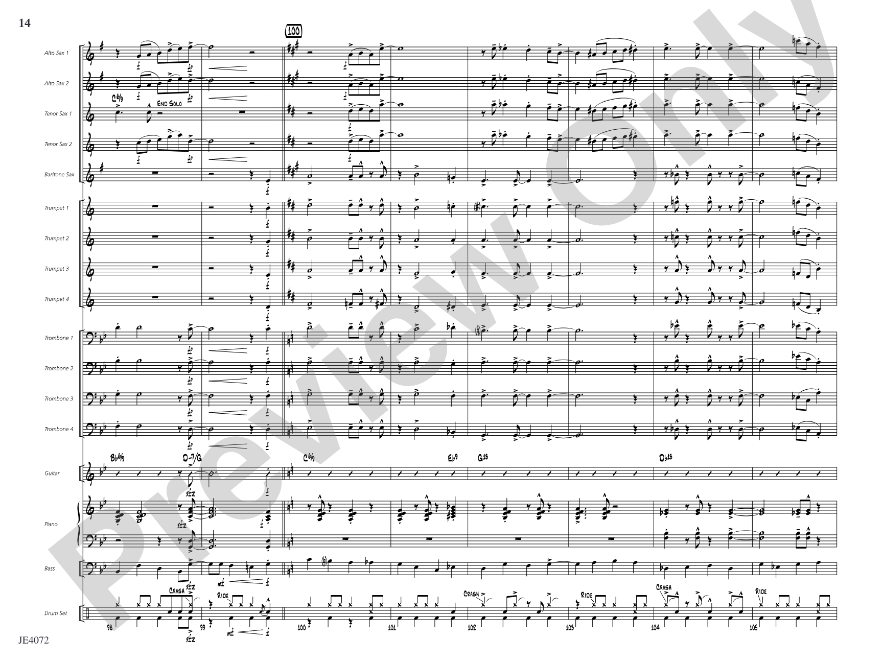 Just a Closer Walk with Thee: Jazz Ensemble Conductor Score & Parts
