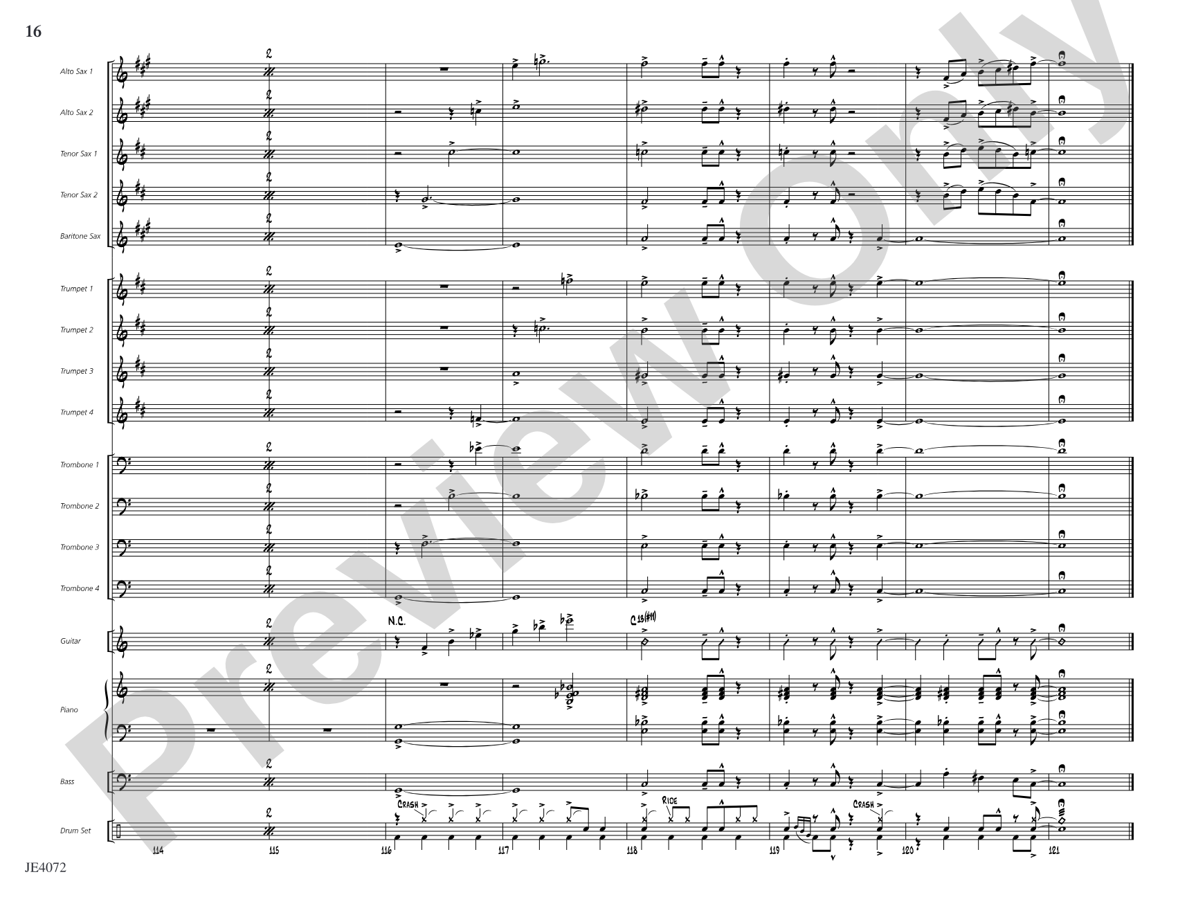 Just a Closer Walk with Thee: Jazz Ensemble Conductor Score & Parts