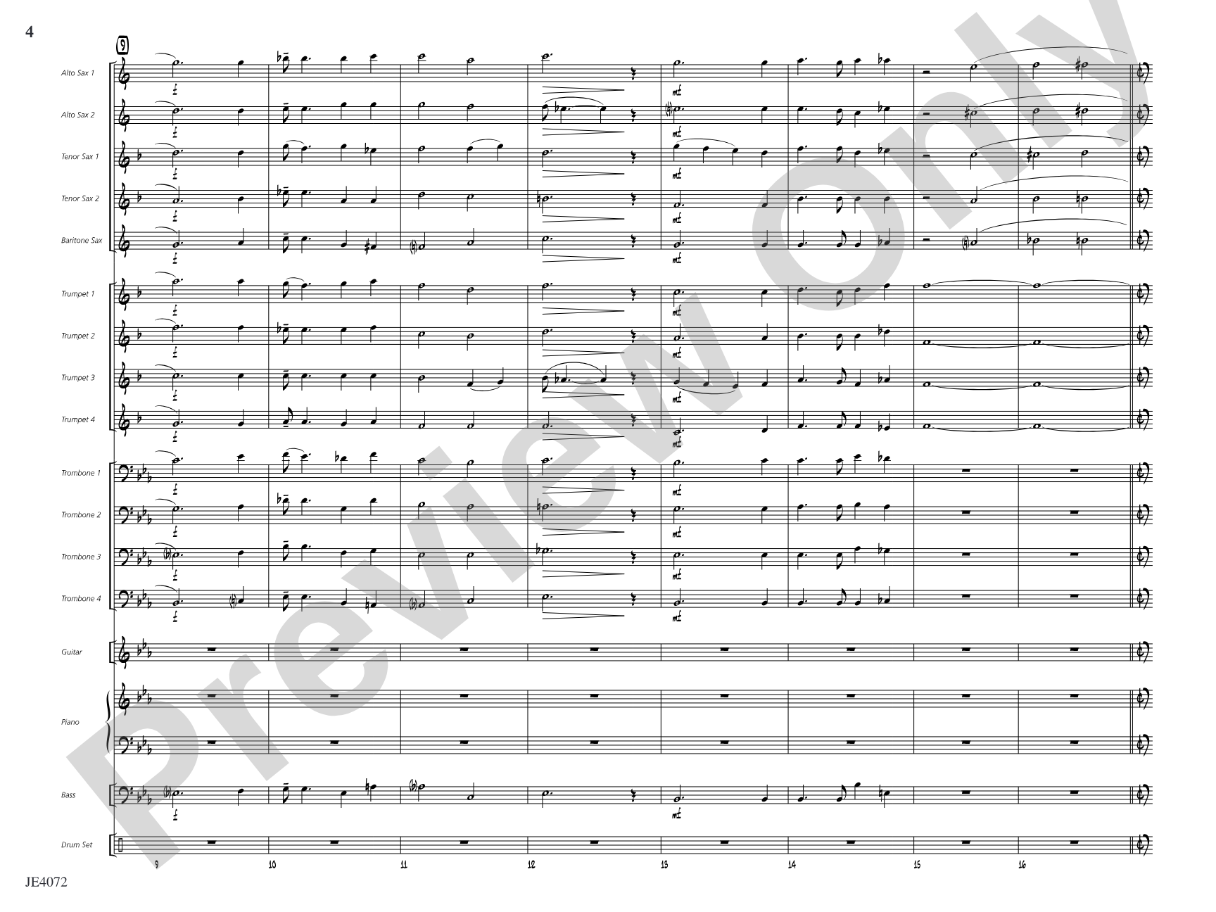 Just a Closer Walk with Thee: Jazz Ensemble Conductor Score & Parts