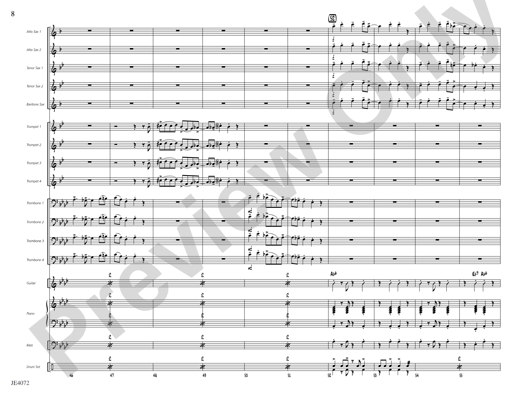 Just a Closer Walk with Thee: Jazz Ensemble Conductor Score & Parts