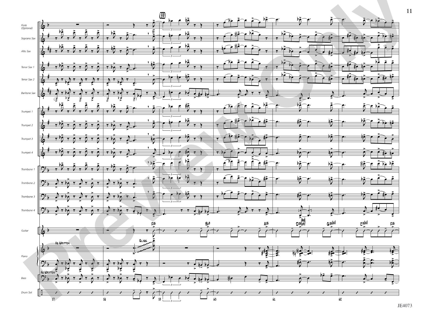 Blues for Mr. K: Jazz Ensemble Conductor Score & Parts