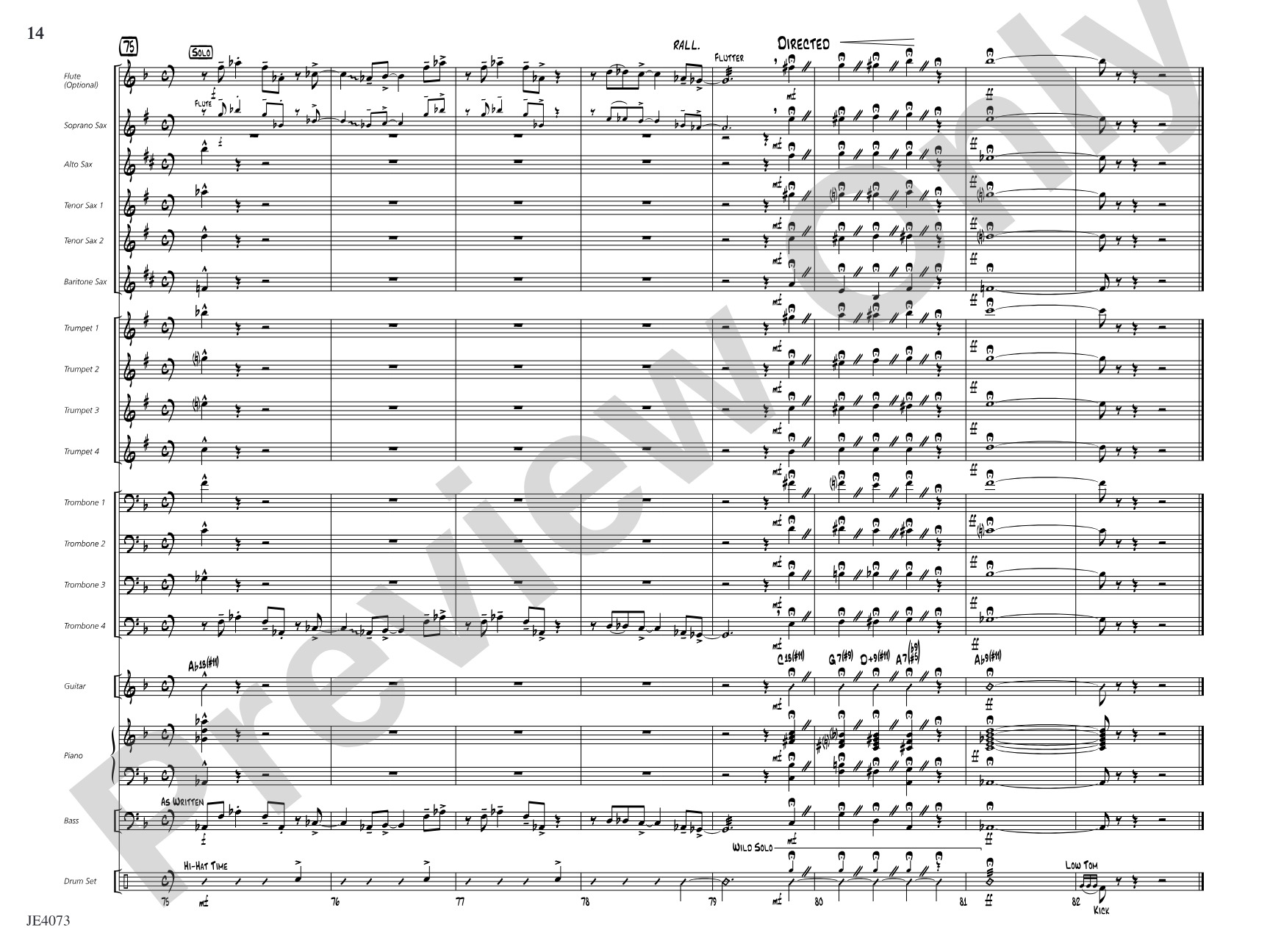 Blues for Mr. K: Jazz Ensemble Conductor Score & Parts