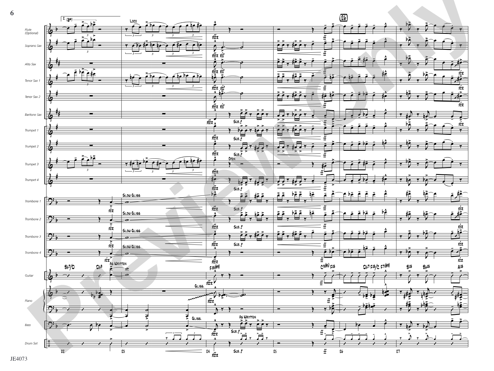 Blues for Mr. K: Jazz Ensemble Conductor Score & Parts