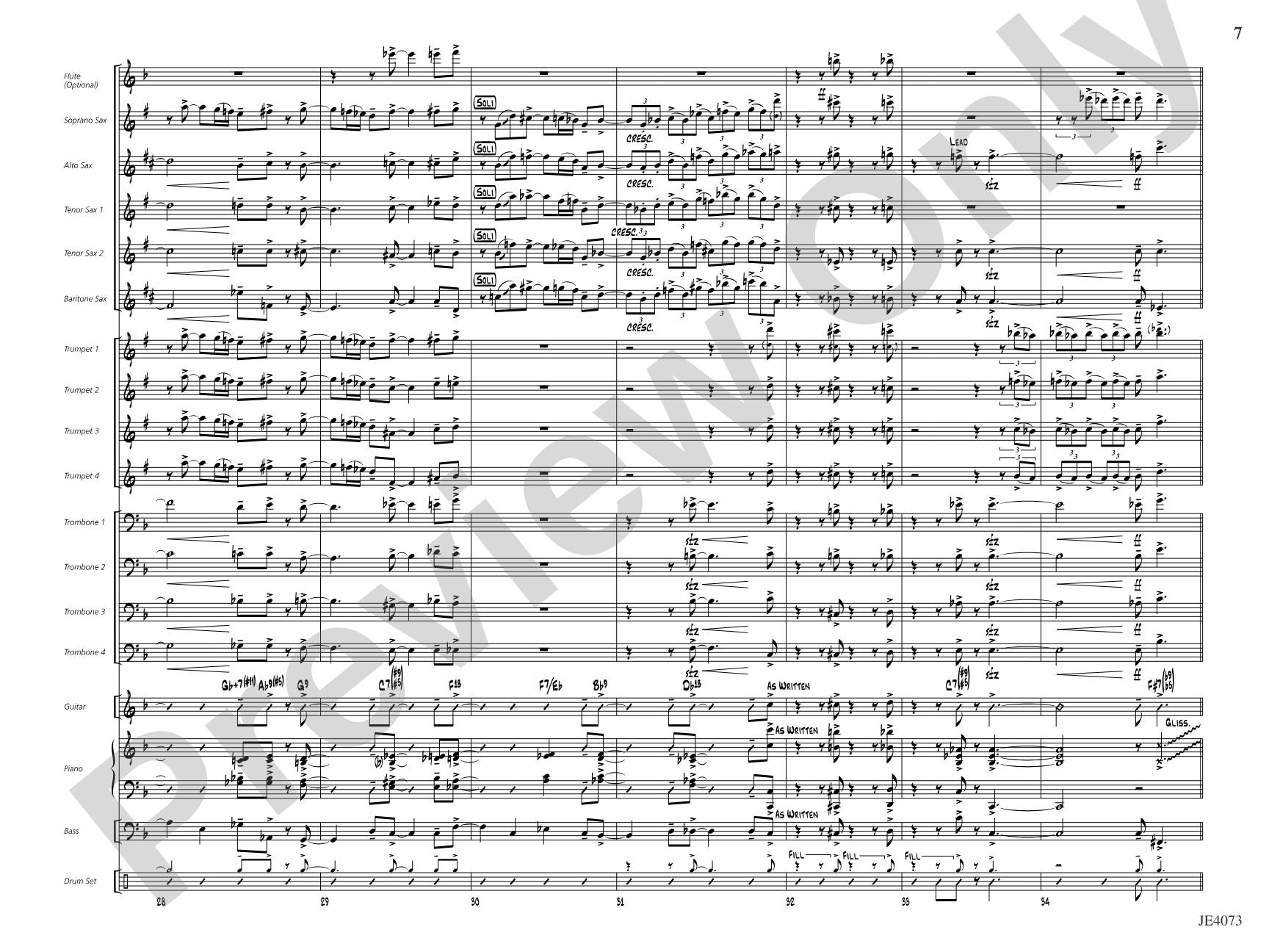Blues for Mr. K: Jazz Ensemble Conductor Score & Parts