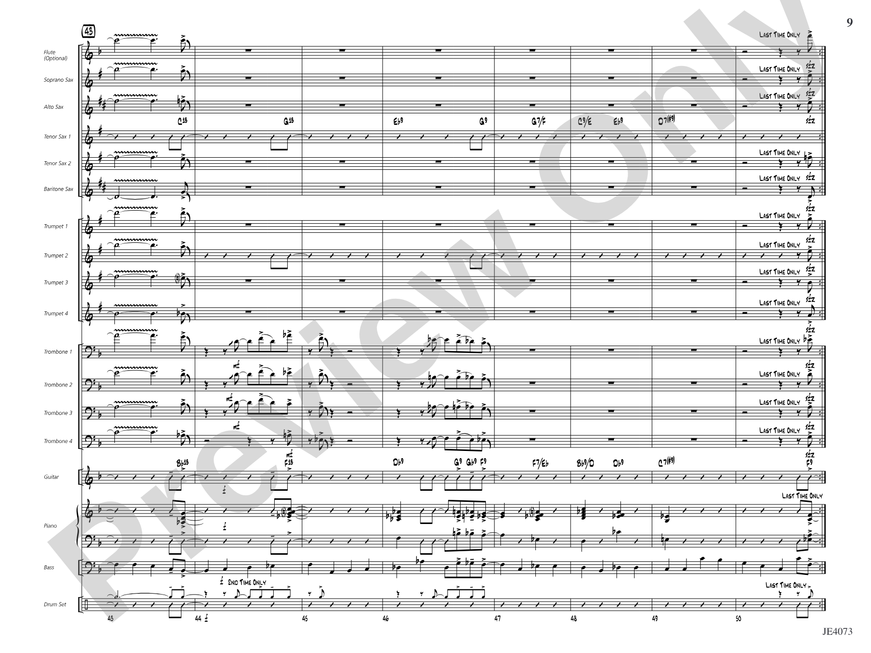 Blues for Mr. K: Jazz Ensemble Conductor Score & Parts
