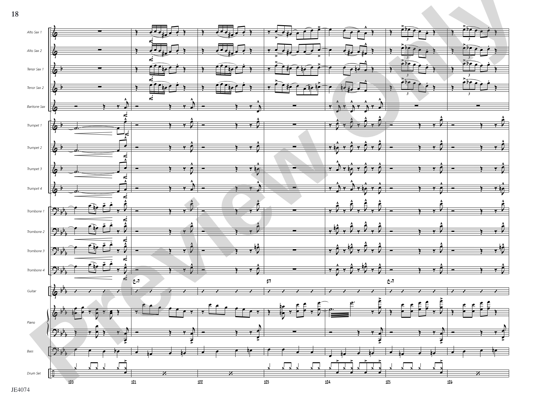 Crescent River Ramble: Jazz Ensemble Conductor Score & Parts