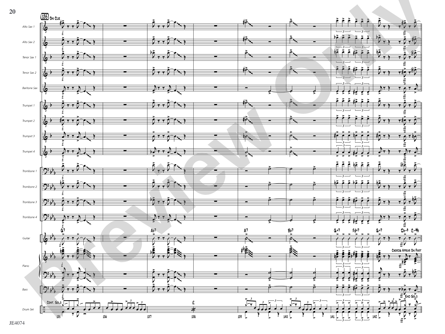 Crescent River Ramble: Jazz Ensemble Conductor Score & Parts