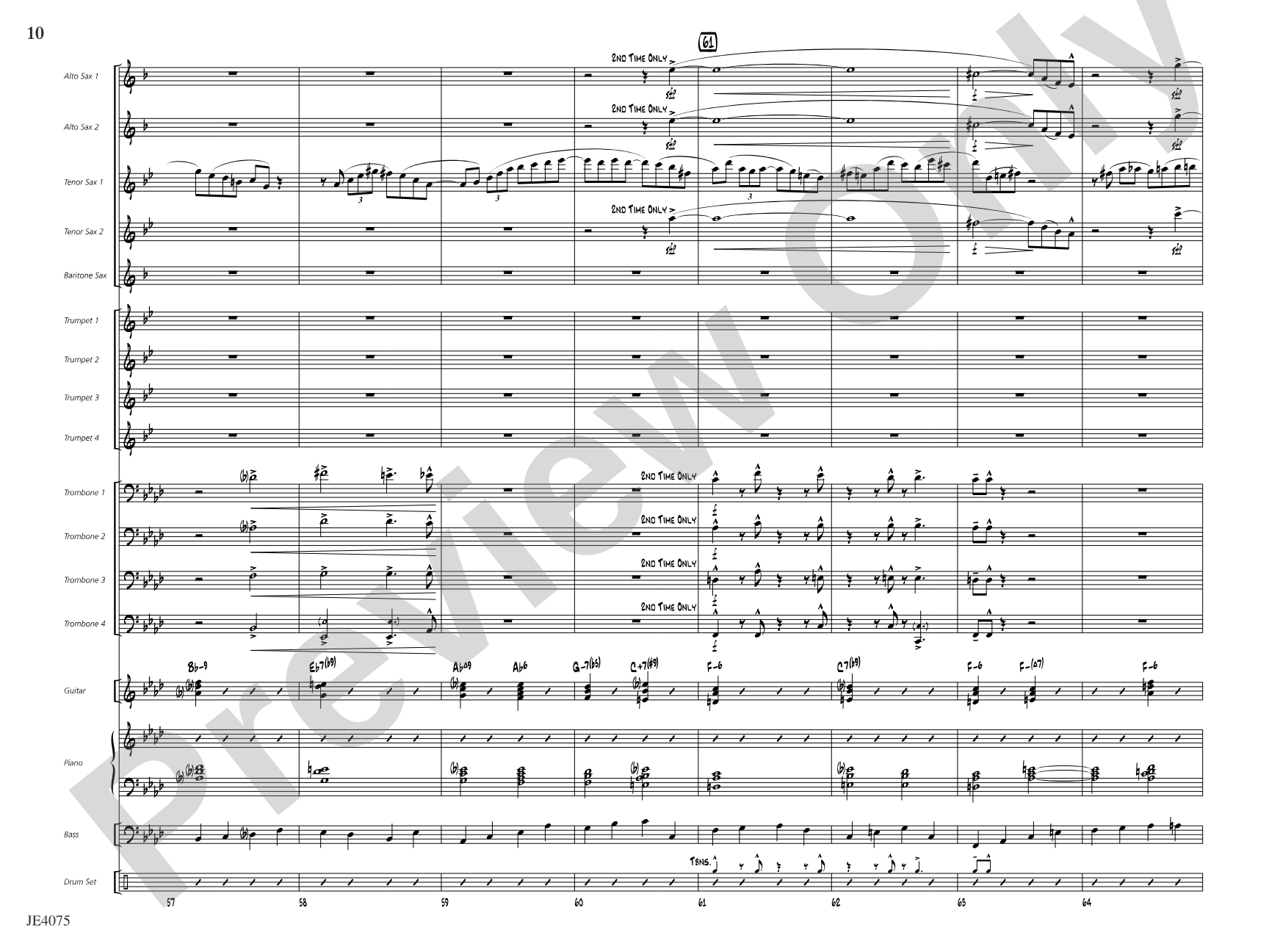 Quiscalus Quiscula: Jazz Ensemble Conductor Score & Parts