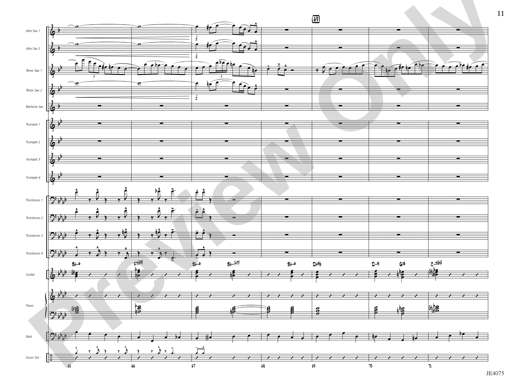 Quiscalus Quiscula: Jazz Ensemble Conductor Score & Parts