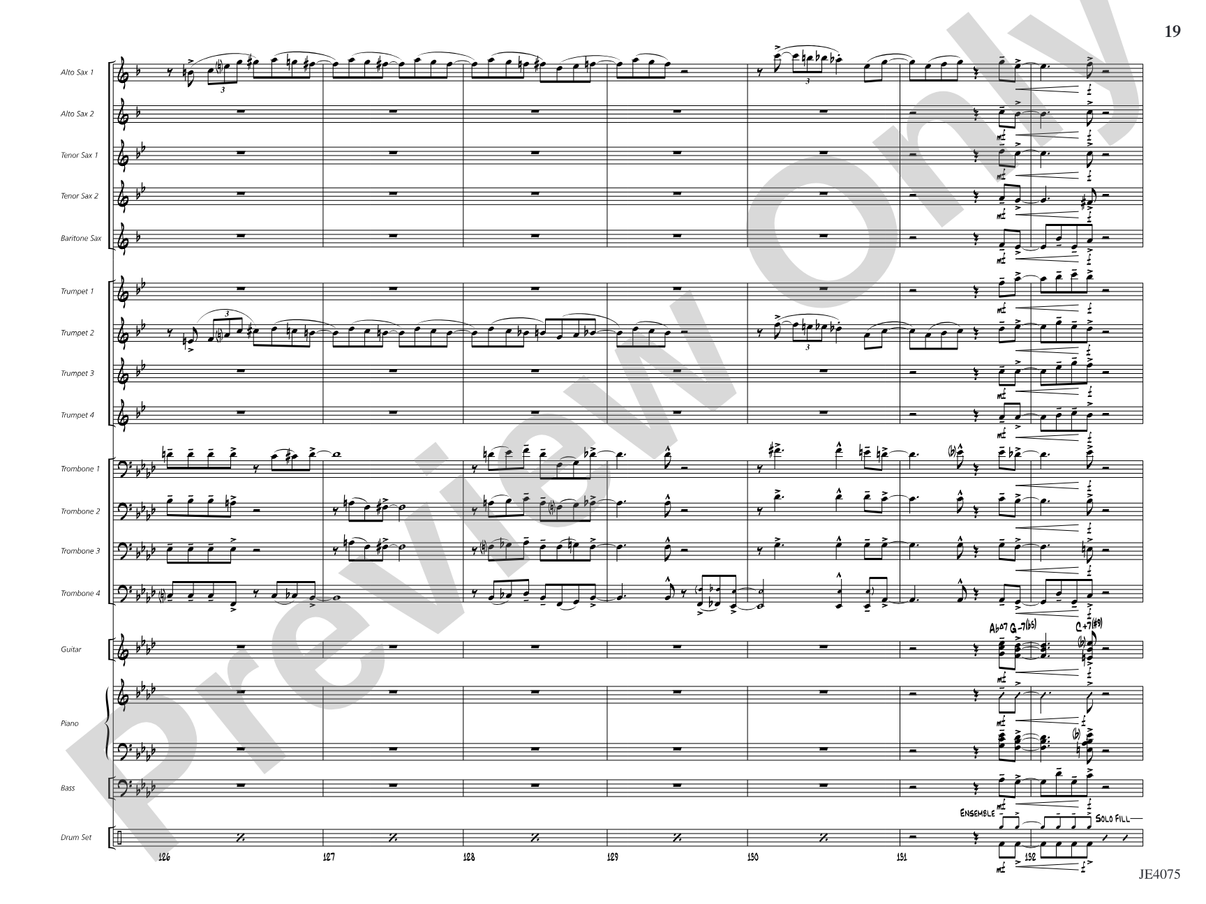 Quiscalus Quiscula: Jazz Ensemble Conductor Score & Parts