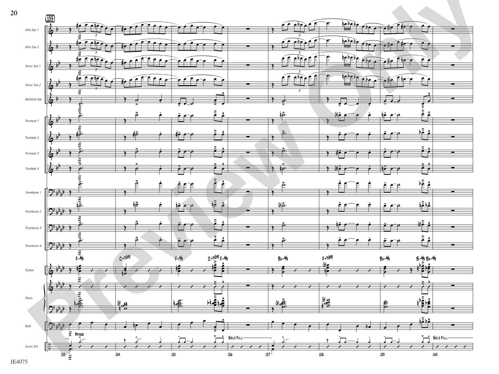 Quiscalus Quiscula: Jazz Ensemble Conductor Score & Parts