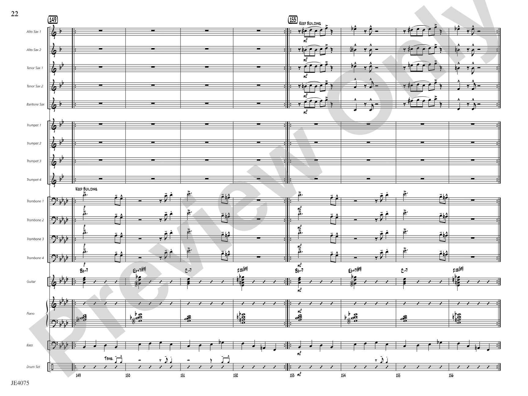 Quiscalus Quiscula: Jazz Ensemble Conductor Score & Parts