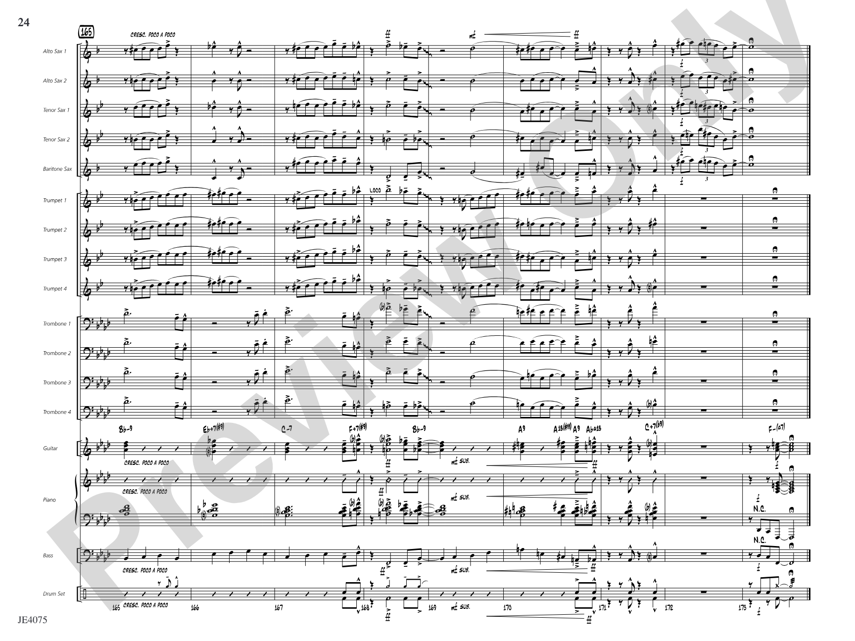 Quiscalus Quiscula: Jazz Ensemble Conductor Score & Parts