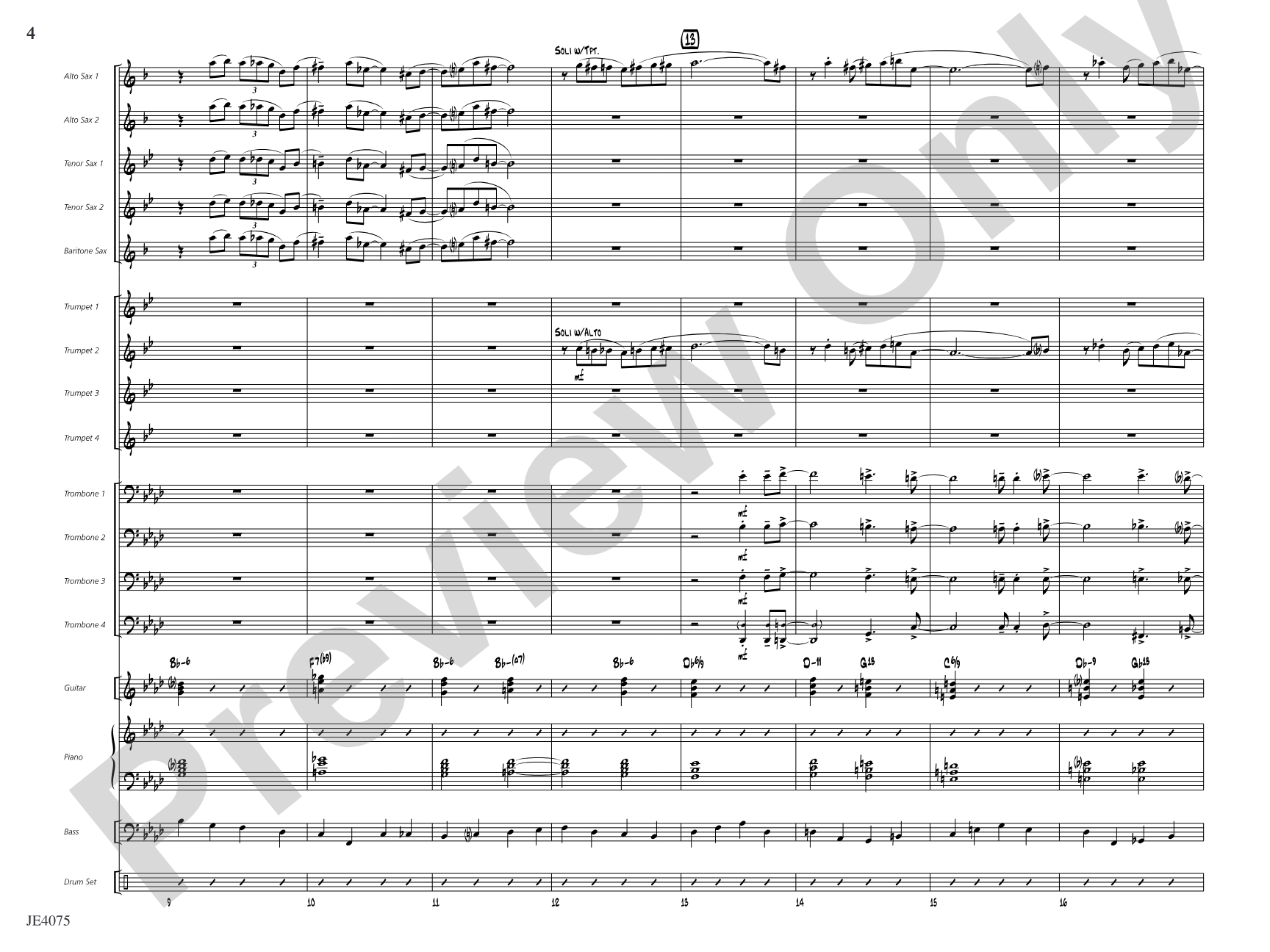 Quiscalus Quiscula: Jazz Ensemble Conductor Score & Parts