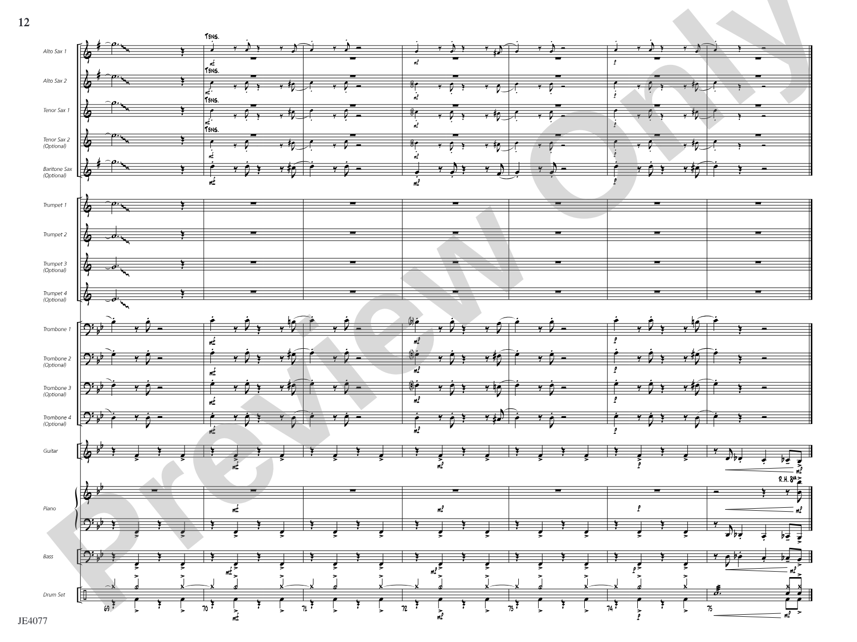 Katy-Did: Score