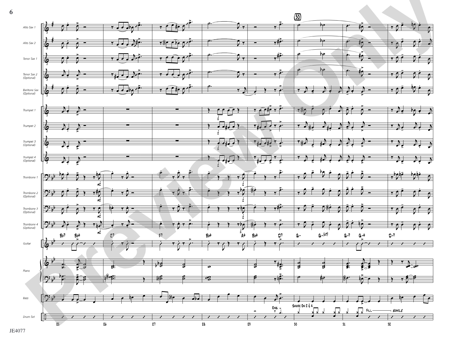 Katy-Did: Score