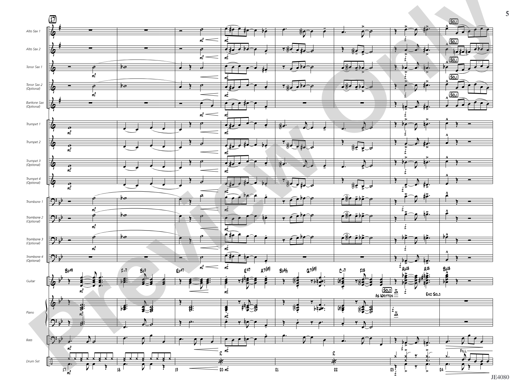Swanee River: Jazz Ensemble Conductor Score & Parts