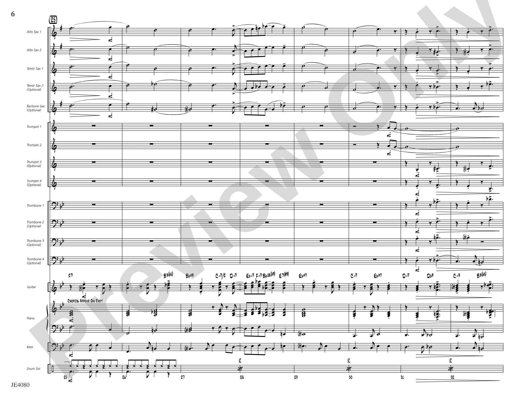 Swanee River: Jazz Ensemble Conductor Score & Parts