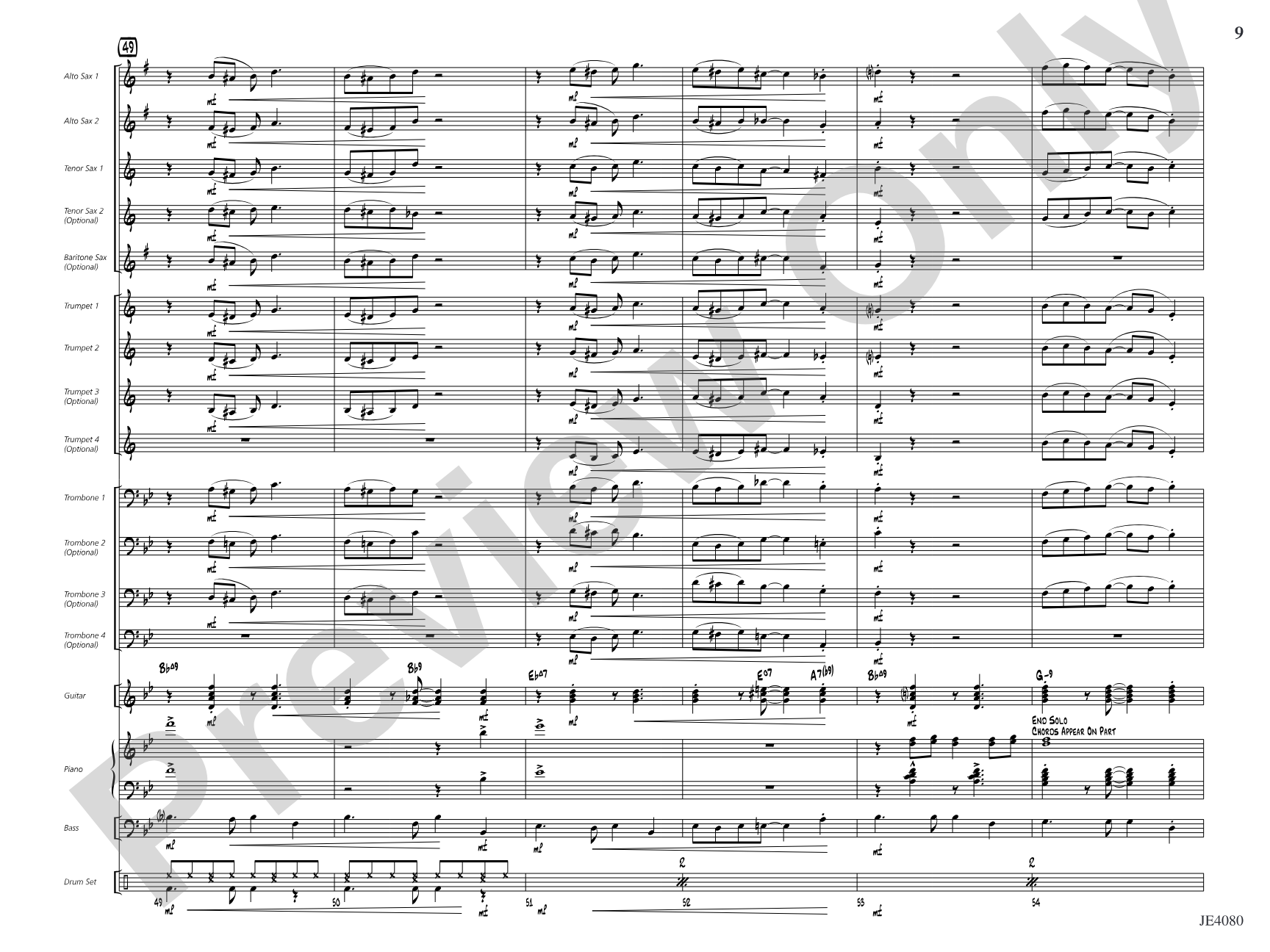 Swanee River: Jazz Ensemble Conductor Score & Parts