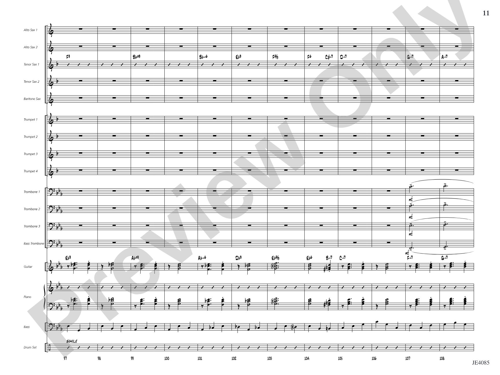 Travelin' Home: Jazz Ensemble Conductor Score & Parts