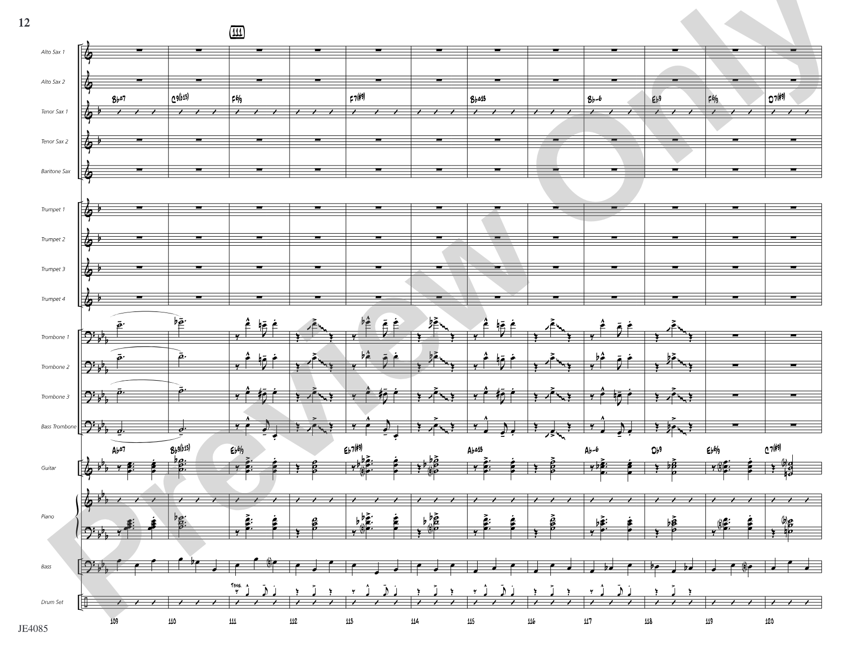 Travelin' Home: Jazz Ensemble Conductor Score & Parts