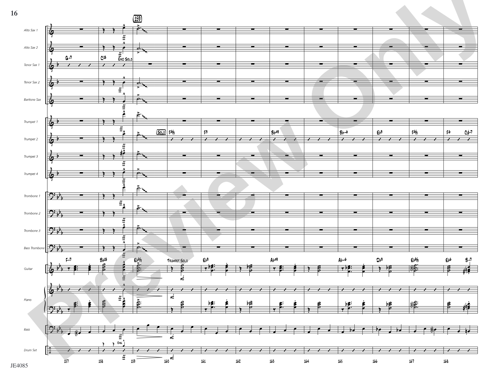 Travelin' Home: Jazz Ensemble Conductor Score & Parts