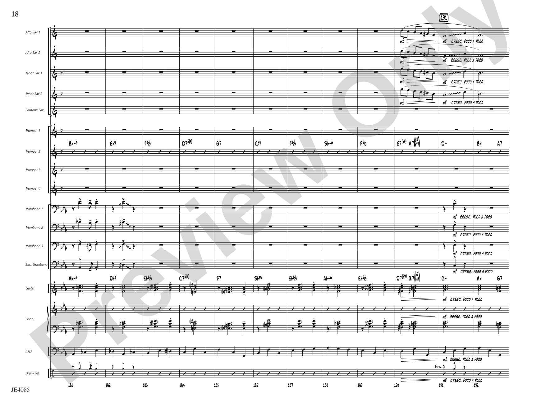Travelin' Home: Jazz Ensemble Conductor Score & Parts