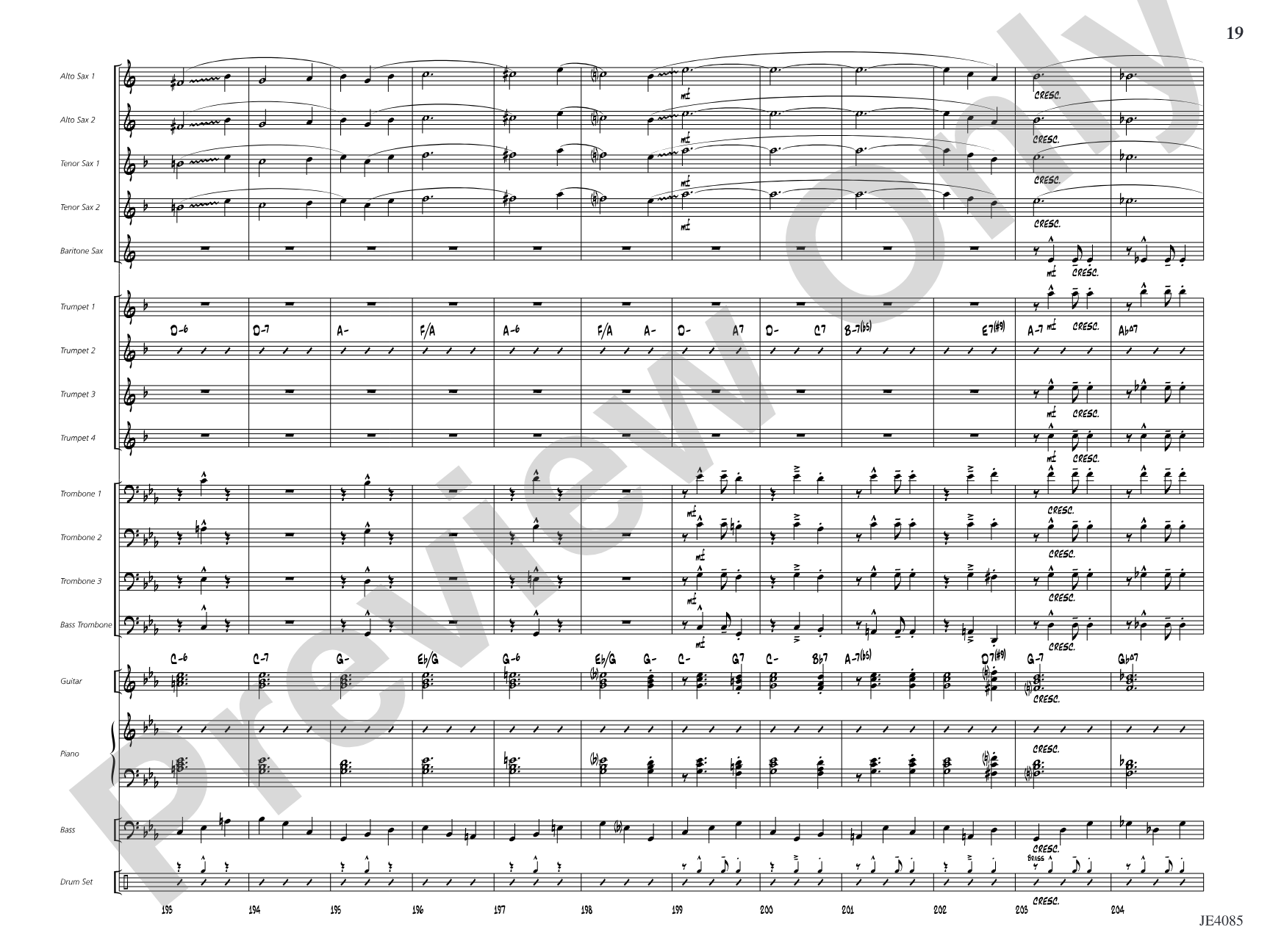 Travelin' Home: Jazz Ensemble Conductor Score & Parts
