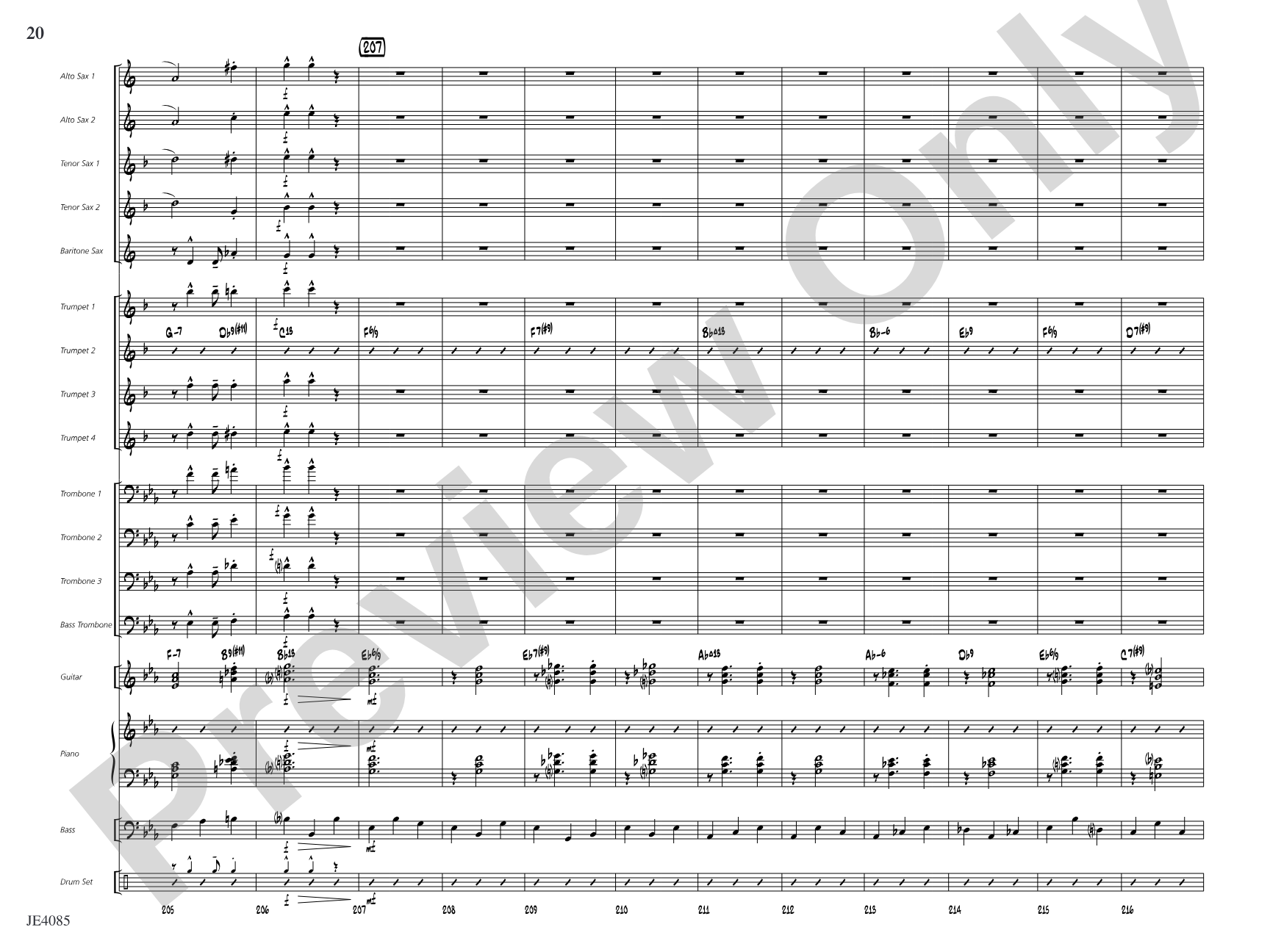 Travelin' Home: Jazz Ensemble Conductor Score & Parts