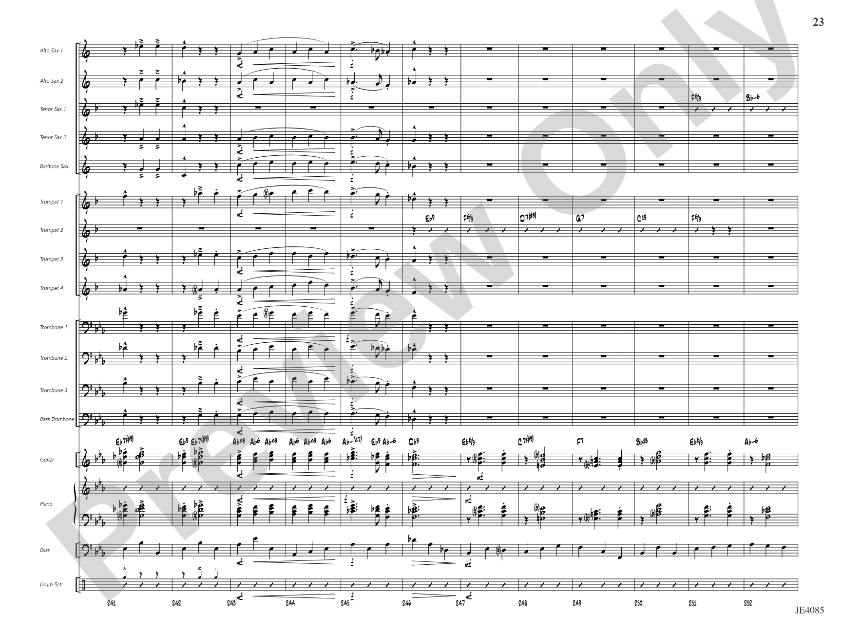Travelin' Home: Jazz Ensemble Conductor Score & Parts