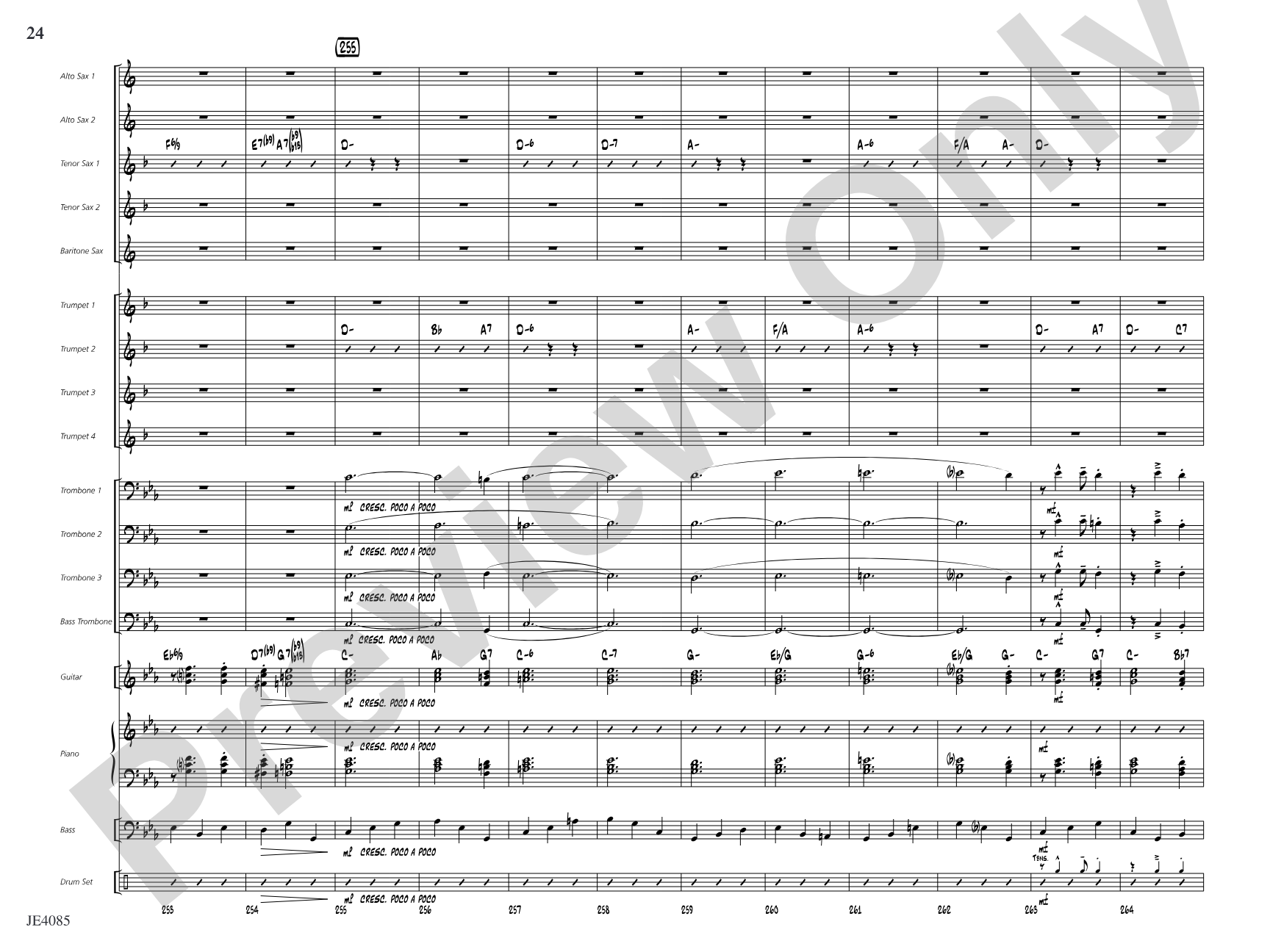 Travelin' Home: Jazz Ensemble Conductor Score & Parts