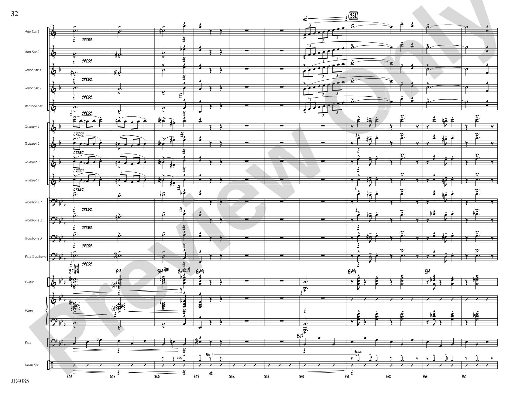 Travelin' Home: Jazz Ensemble Conductor Score & Parts