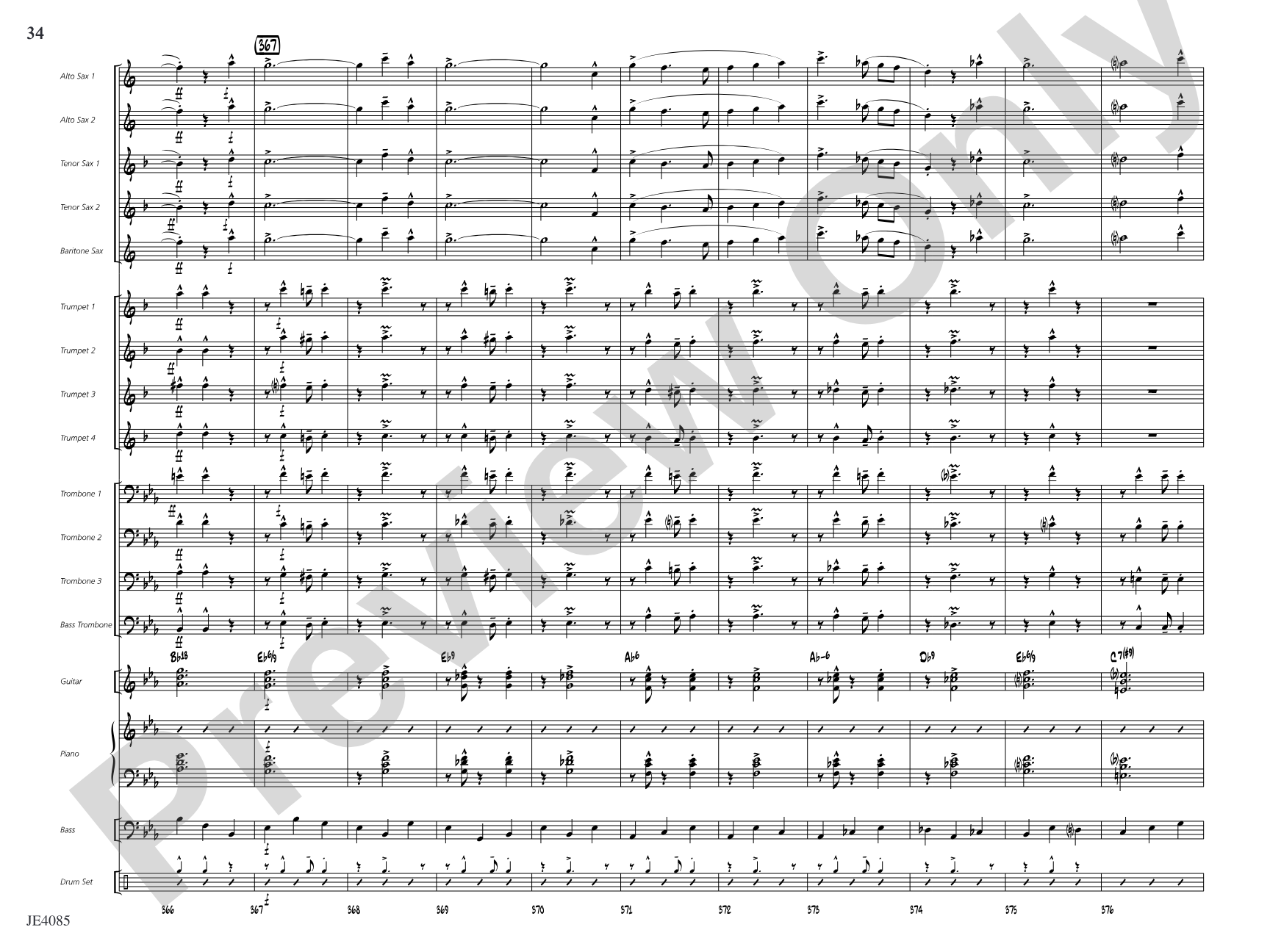 Travelin' Home: Jazz Ensemble Conductor Score & Parts