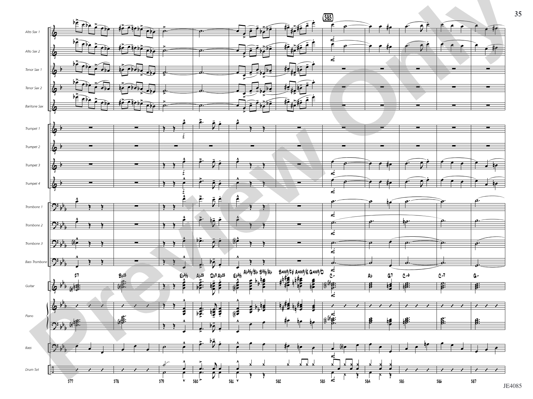 Travelin' Home: Jazz Ensemble Conductor Score & Parts