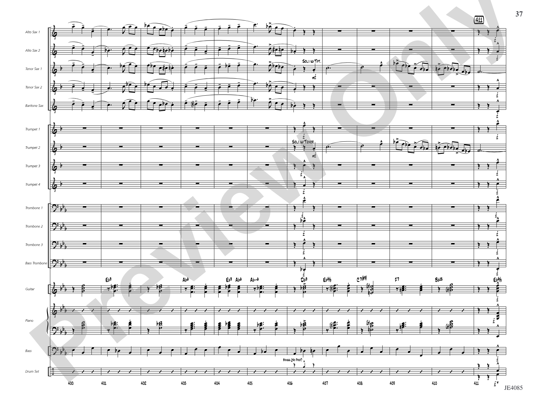 Travelin' Home: Jazz Ensemble Conductor Score & Parts