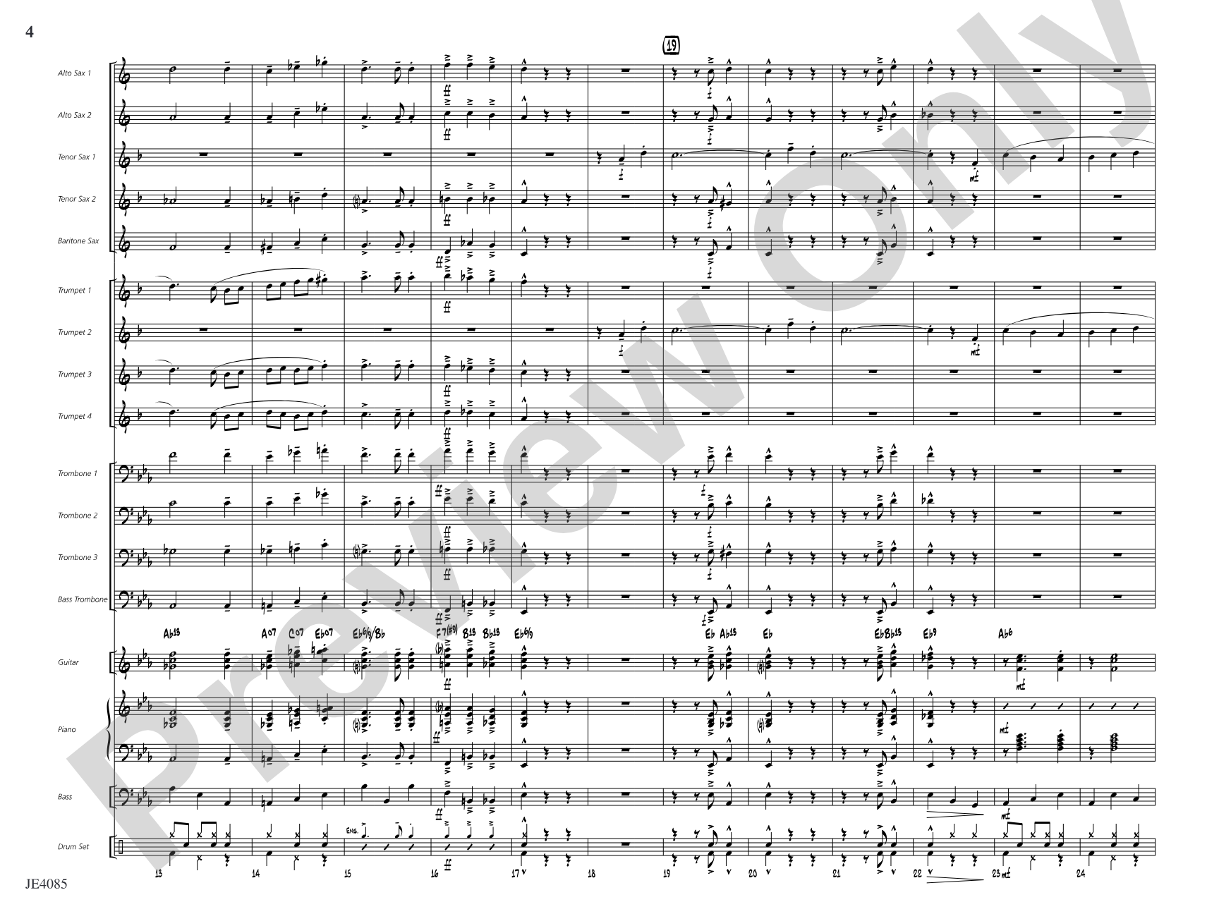 Travelin' Home: Jazz Ensemble Conductor Score & Parts