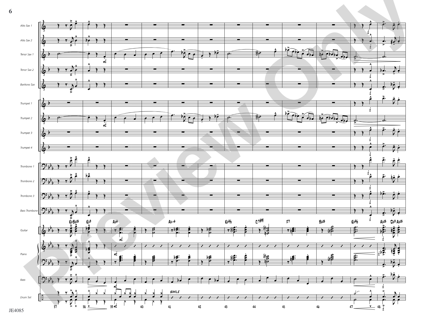Travelin' Home: Jazz Ensemble Conductor Score & Parts