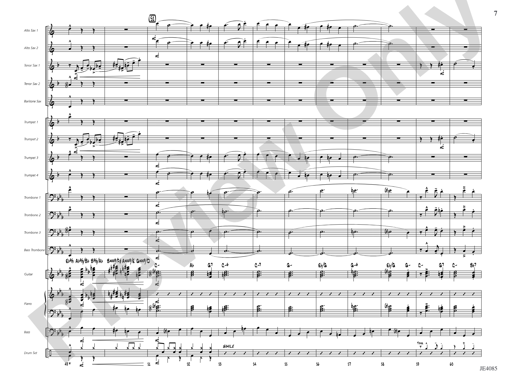 Travelin' Home: Jazz Ensemble Conductor Score & Parts