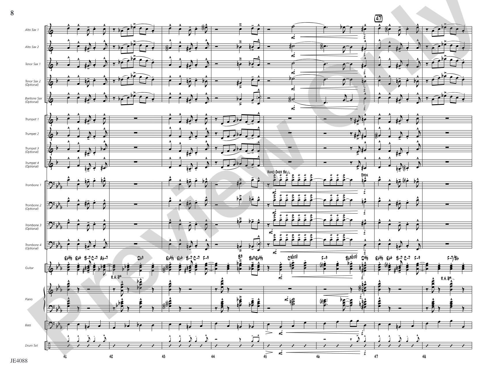 Walkin' with Jackie: Jazz Ensemble Conductor Score & Parts