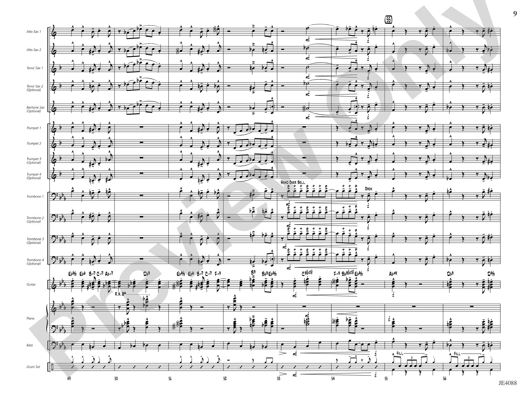 Walkin' with Jackie: Jazz Ensemble Conductor Score & Parts