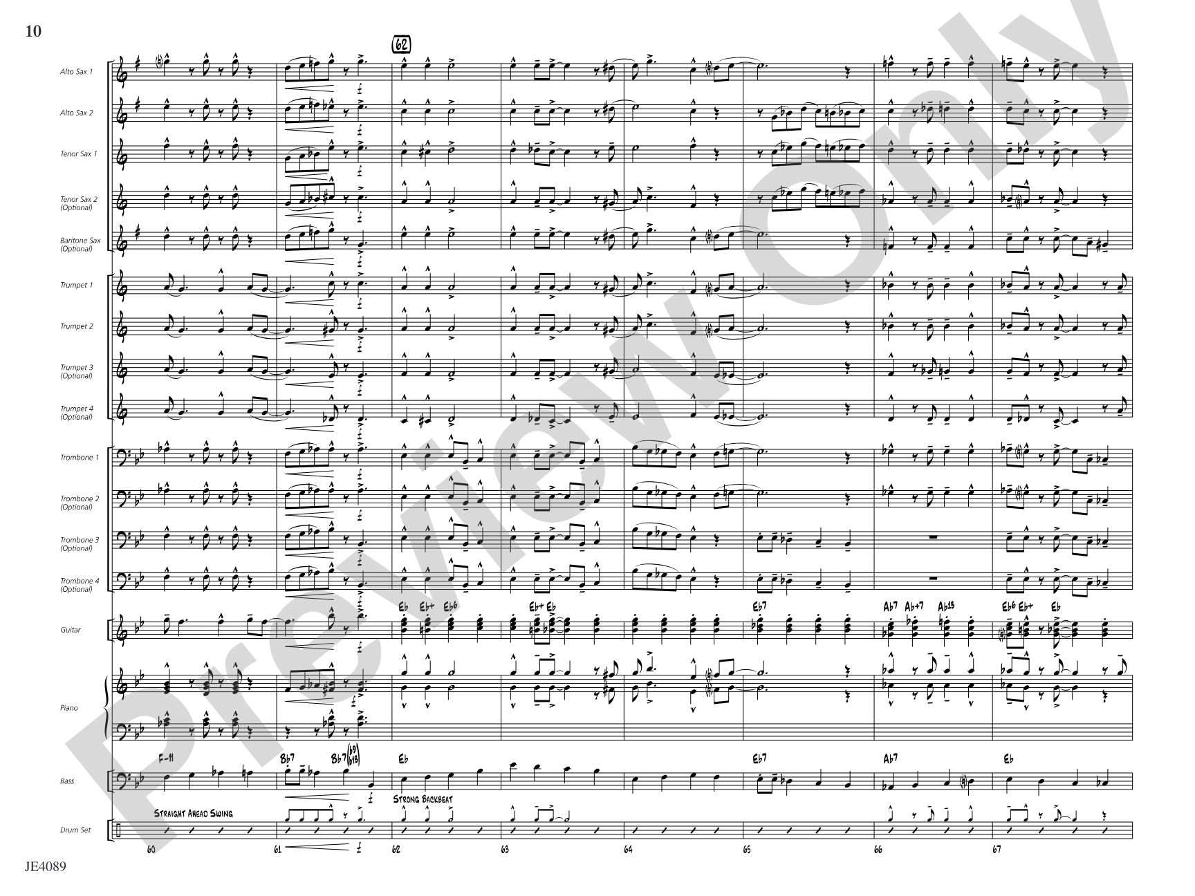 A Jazzy Ol' Christmas: Jazz Ensemble Conductor Score & Parts