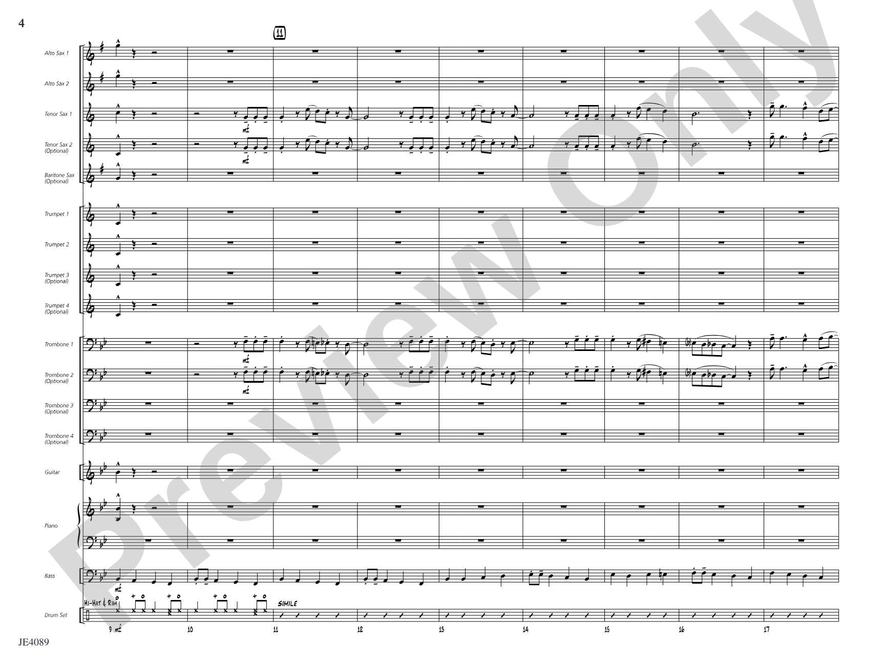 A Jazzy Ol' Christmas: Jazz Ensemble Conductor Score & Parts