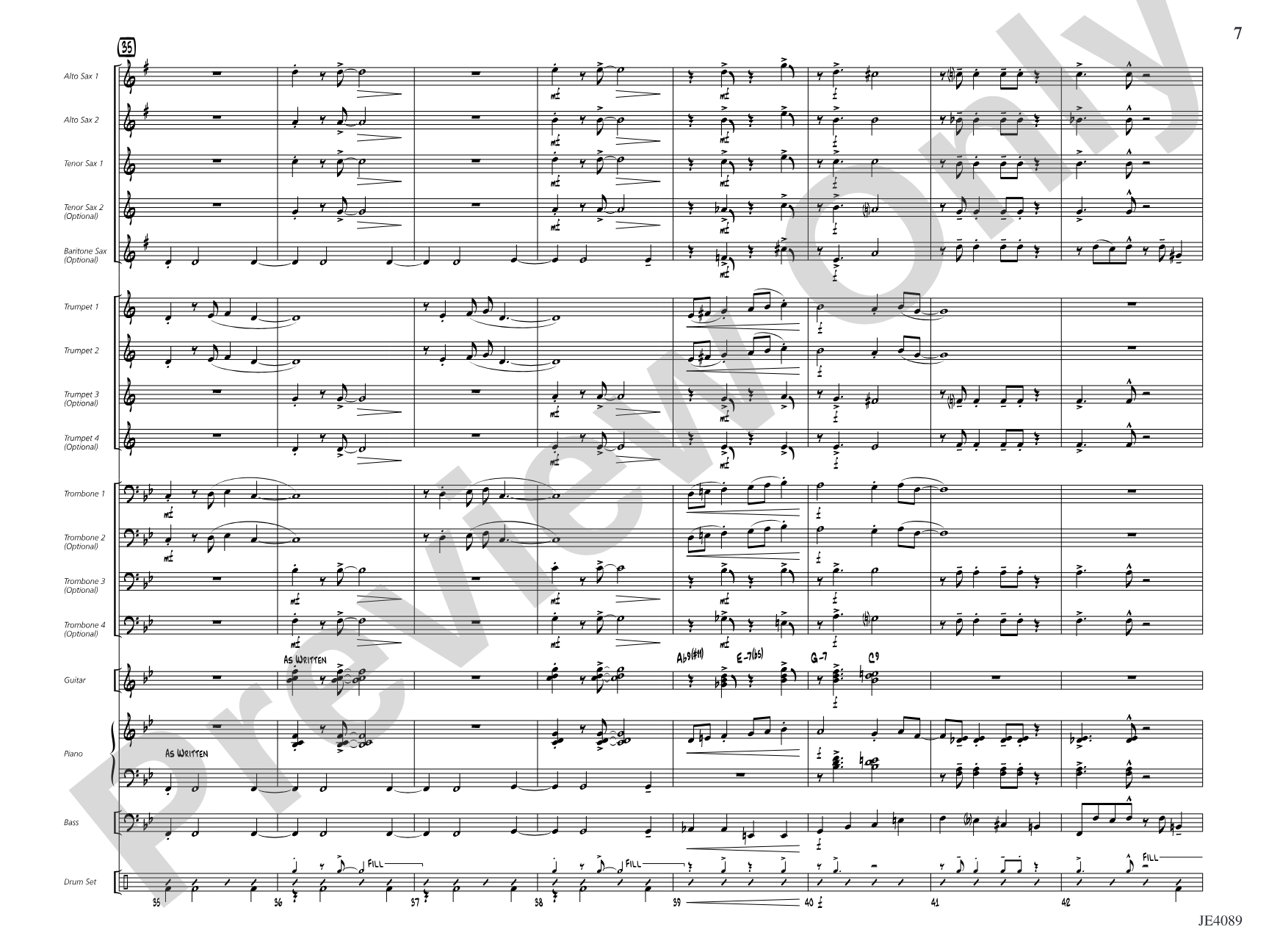 A Jazzy Ol' Christmas: Jazz Ensemble Conductor Score & Parts