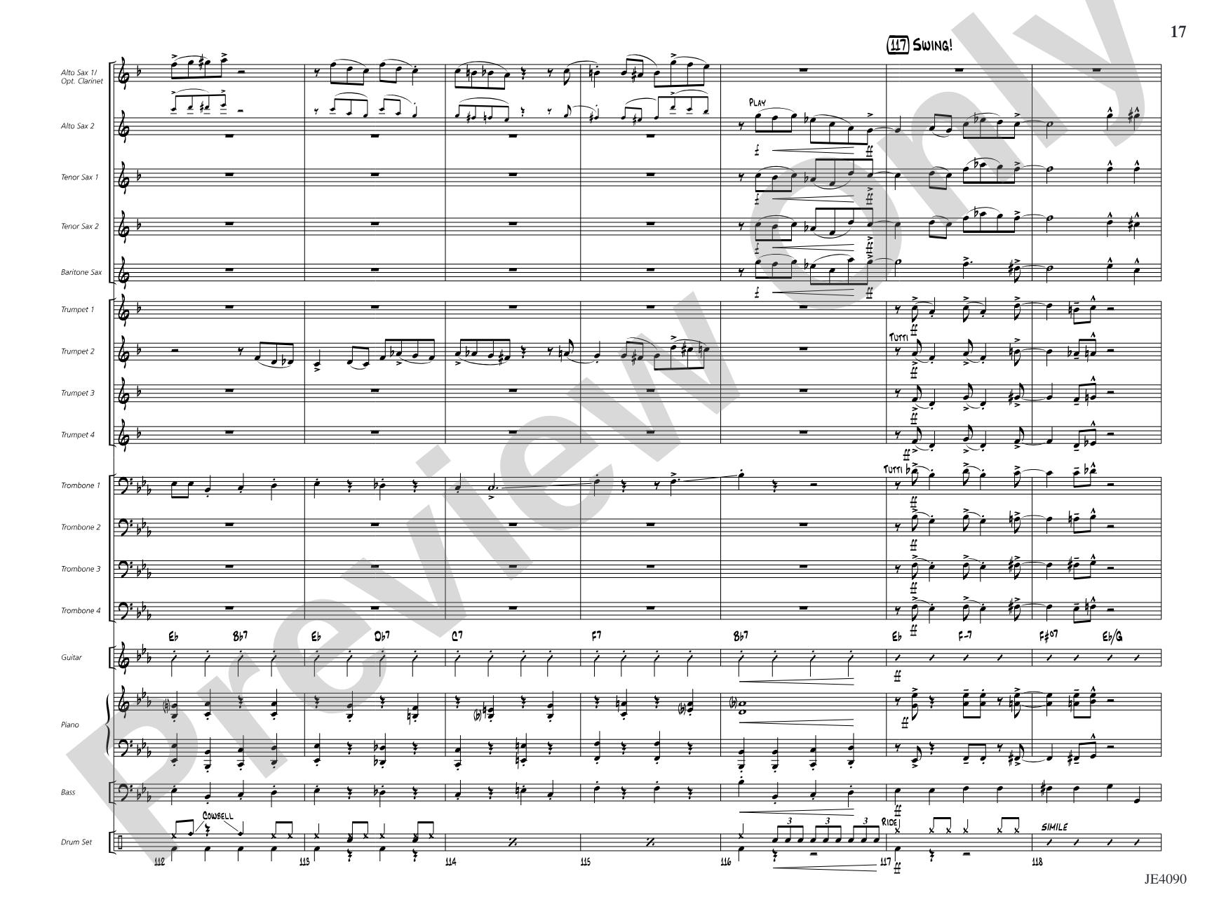The Sermon: Jazz Ensemble Conductor Score & Parts
