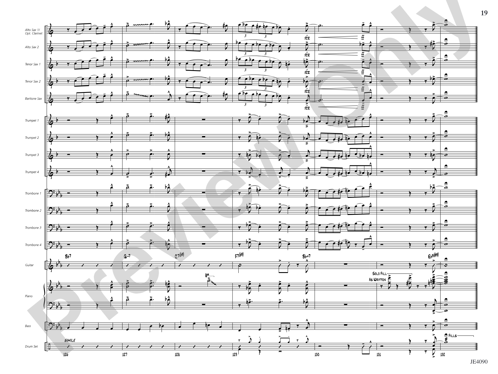 The Sermon: Jazz Ensemble Conductor Score & Parts